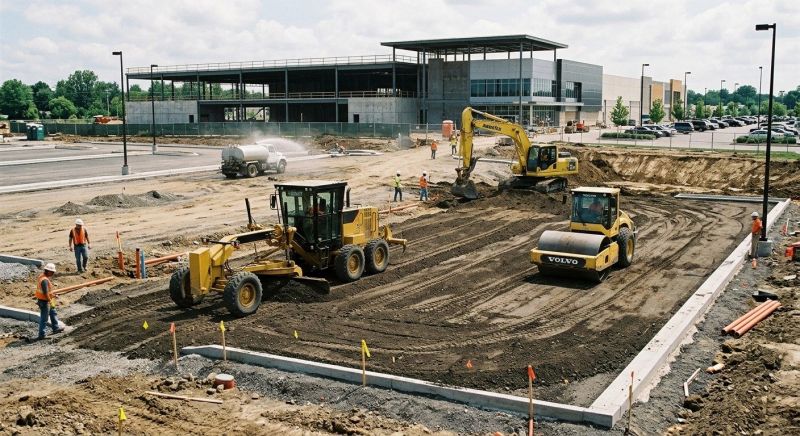 Parking Lot Excavation in Lawrenceville, GA