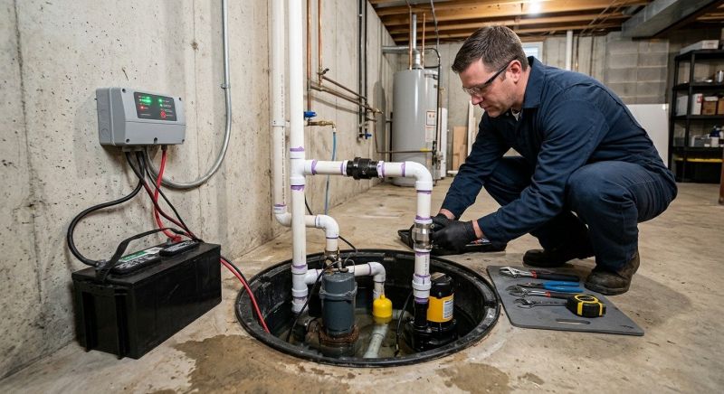 Sump Pump Relocation in Providence, RI
