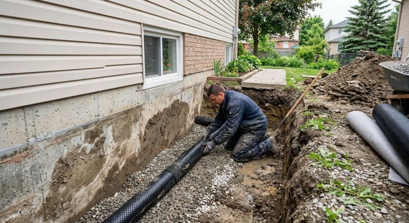 Weeping Tile Repair in Warwick, RI