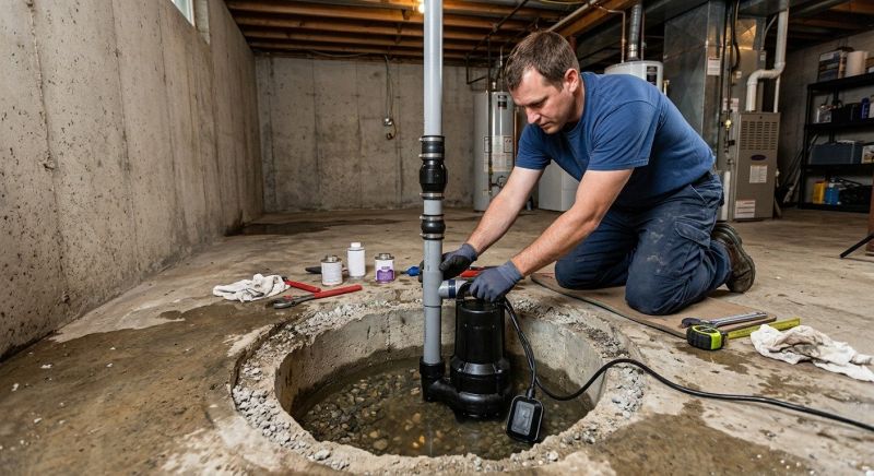 Basement Drainage Installation in Providence, RI