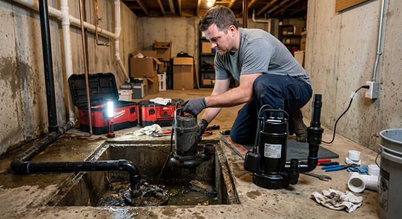 Basement Sump Pump Service in Providence, RI