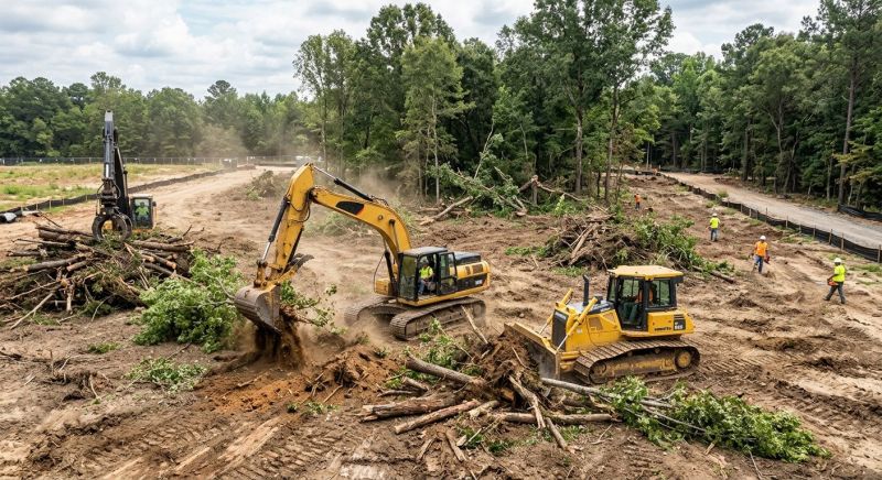 Commercial Land Clearing in Katy, TX