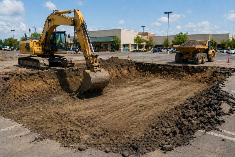 Parking Lot Excavation in Orem, UT