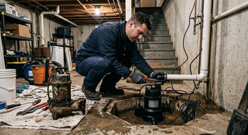 Sump Pump Relocation in Providence, RI