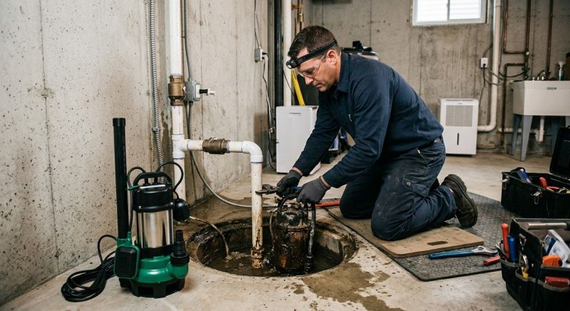 Sump Pump Relocation in Warwick, RI